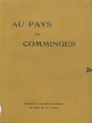 cover image of Au pays de Comminges